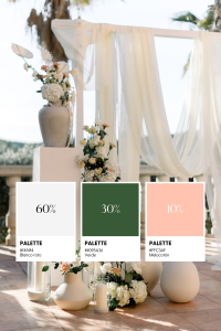 Paleta de color boda