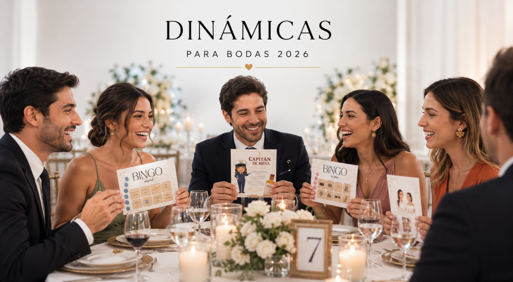 Dinámicas divertidas de una boda
